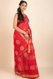 Unique Zari Woven Cotton Silk Saree