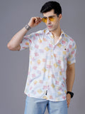 Blended Printed Half Sleeve Mens Shirt